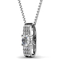 Designer Pendant Necklace Embellished with Swarovski crystals