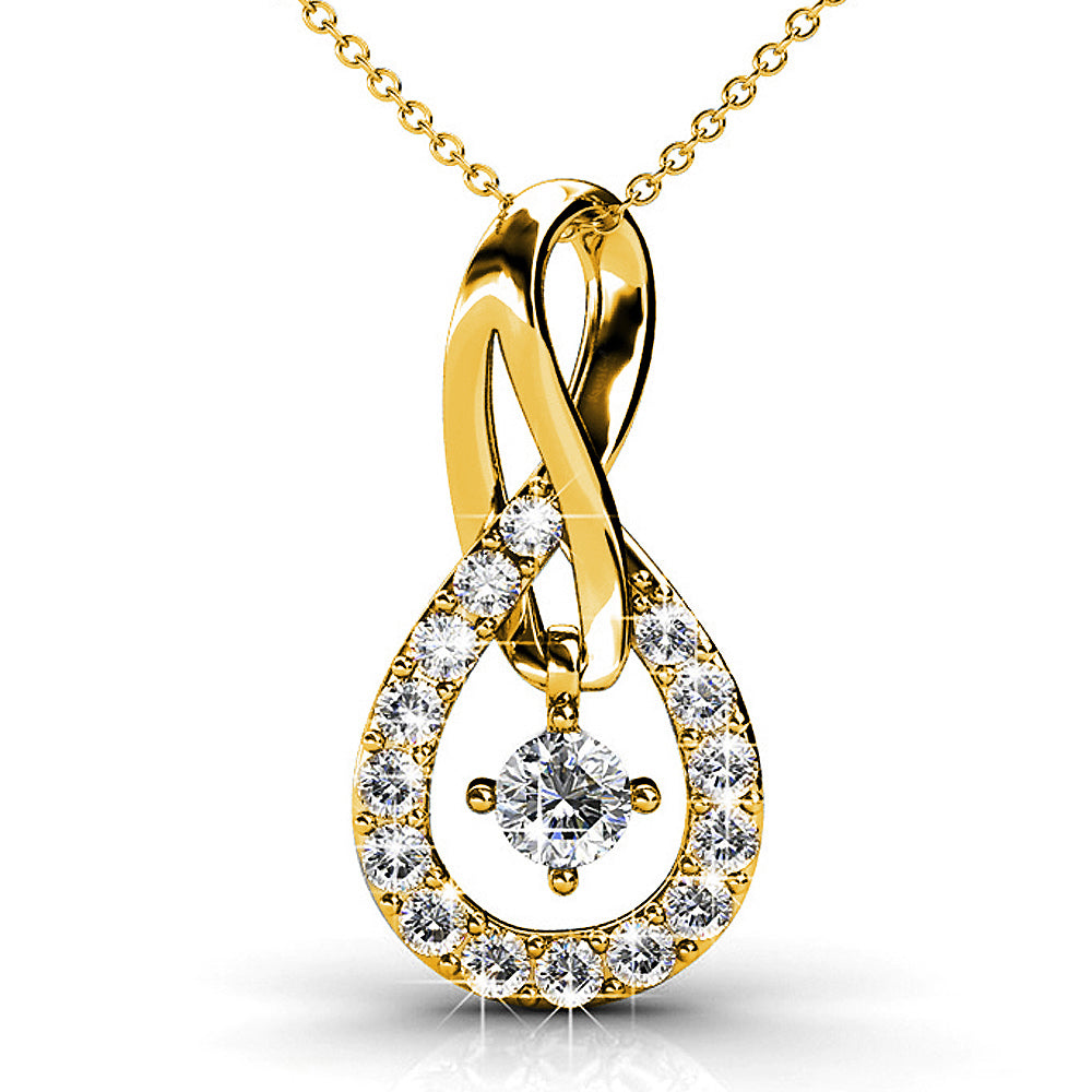 Twist Pendant Necklace Embellished with Swarovski¬Æ crystals