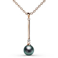Magnificent Pearl Drop Necklace Embellished with Swarovski¬Æ Crystal Iridescent Tahitian Look Pearls