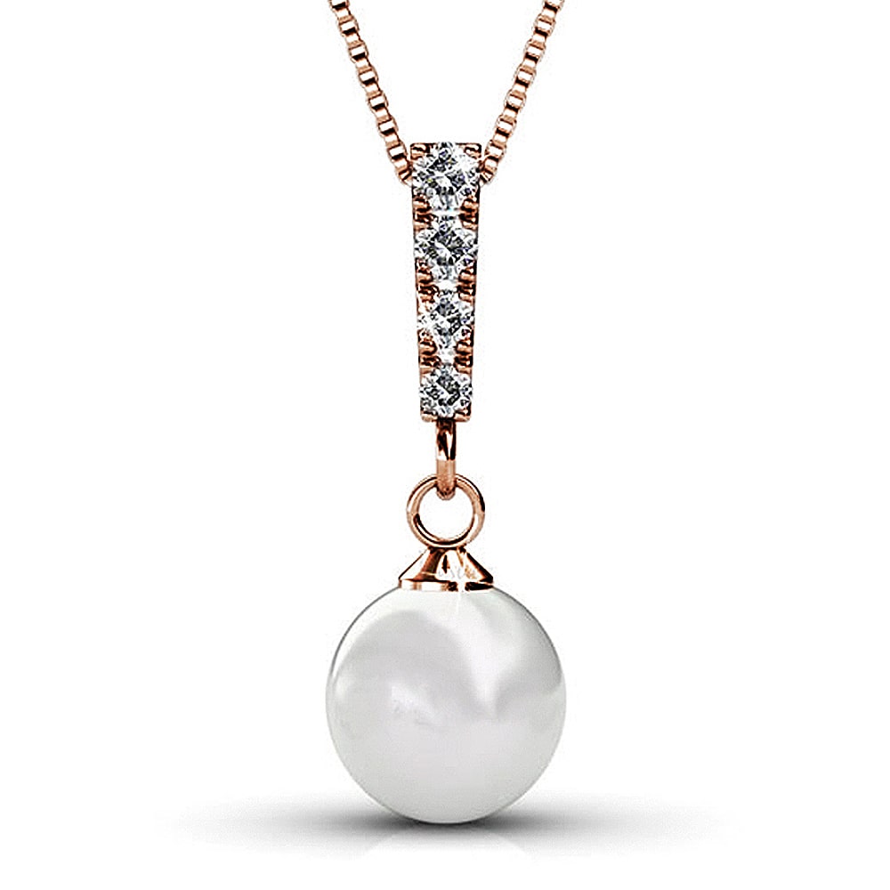 Lustrous Necklace Embellished with Swarovski crystals