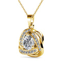 Celtic Knot Necklace Embellished with Swarovski crystals