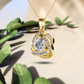 Celtic Knot Necklace Embellished with Swarovski crystals