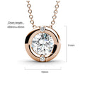 Millionaire Circle Necklace Embellished with Swarovski¬Æ crystals