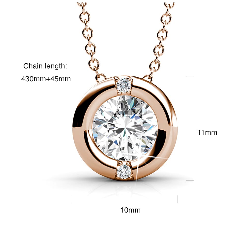 Millionaire Circle Necklace Embellished with Swarovski¬Æ crystals