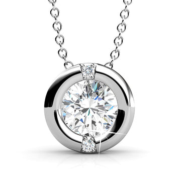 Millionaire Circle Necklace Embellished with Swarovski¬Æ crystals