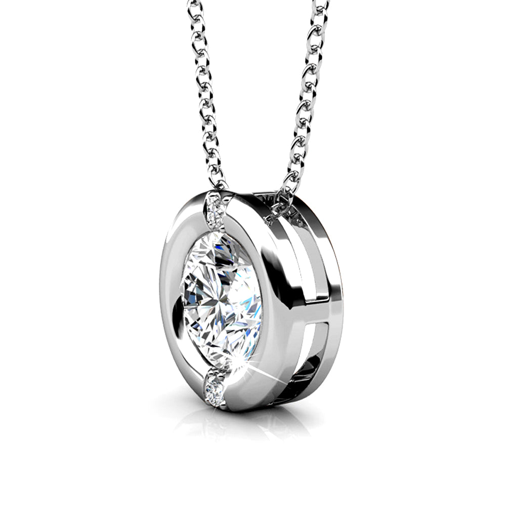 Millionaire Circle Necklace Embellished with Swarovski¬Æ crystals
