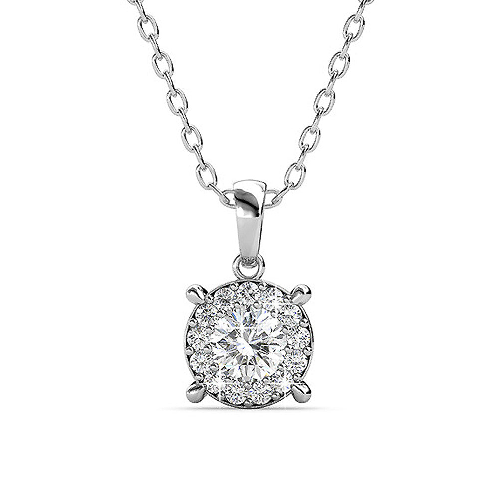Classic Elegance Short Necklace Embellished with Swarovski crystals