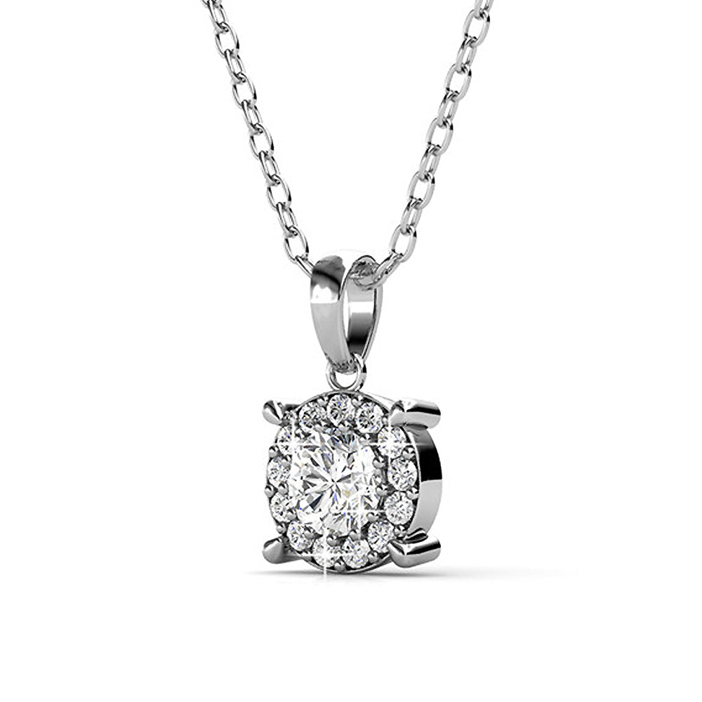 Classic Elegance Short Necklace Embellished with Swarovski crystals