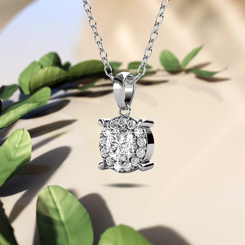 Classic Elegance Short Necklace Embellished with Swarovski crystals