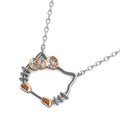 Hello Kitty Dual Tone Necklace Embellished with Swarovski¬Æ crystals