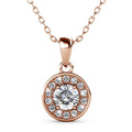 Queen of Sparkle Pendant Necklace in Rose Gold Embellished with Crystals from Swarovski¬Æ
