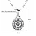 Queen of Sparkle Pendant Necklace in White Gold Embellished with Crystals from Swarovski¬Æ