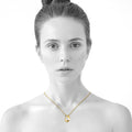 Ecliptic Pendant Necklace in Gold Adorned with Swarovski Crystals