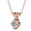 Treasure Bling Pendant Necklace in Rose Gold Embellished with Crystals from Swarovski