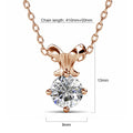 Treasure Bling Pendant Necklace in Rose Gold Embellished with Crystals from Swarovski