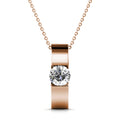 Shine Bright Pendant Necklace in Rose Gold Embellished with Swarovski¬Æ crystals