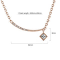 Sparkling Pendant Necklace in Rose Gold Embellished with Swarovski crystals