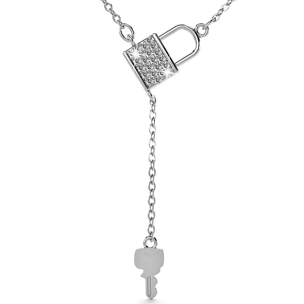 The Lock With Crystal Necklace Embellished with Swarovski¬Æ crystals