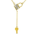 The Lock With Crystal Necklace Embellished with Swarovski¬Æ crystals