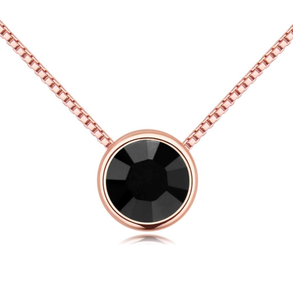 Bezel Necklace Embellished with Swarovski¬Æ crystals