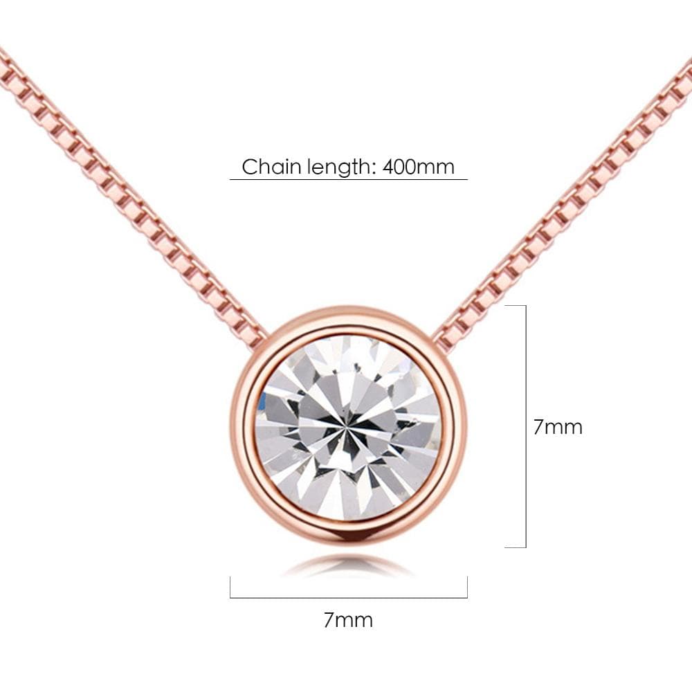 Bezel Necklace Embellished with Swarovski¬Æ crystals