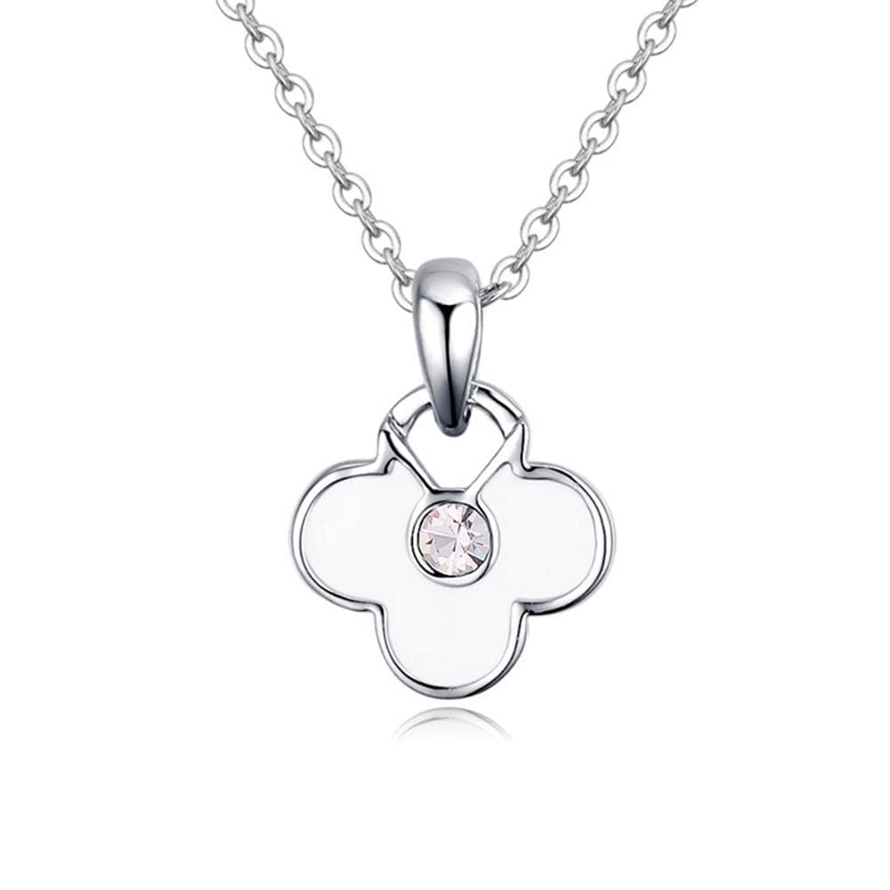 Mono Clover Pendant Embellished with Swarovski¬Æ crystals