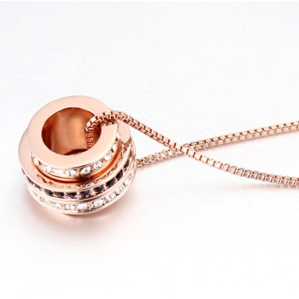 3D Round Necklace Embellished with Swarovski¬Æ crystals
