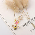 Queen Bee Crystal & Pearl Necklace