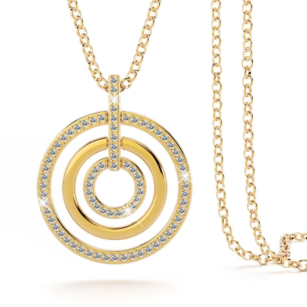 The Ring Long Necklace Embellished with Swarovski¬Æ crystals