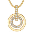 Circle Duo Krystal Necklace Embellished with Swarovski¬Æ crystals