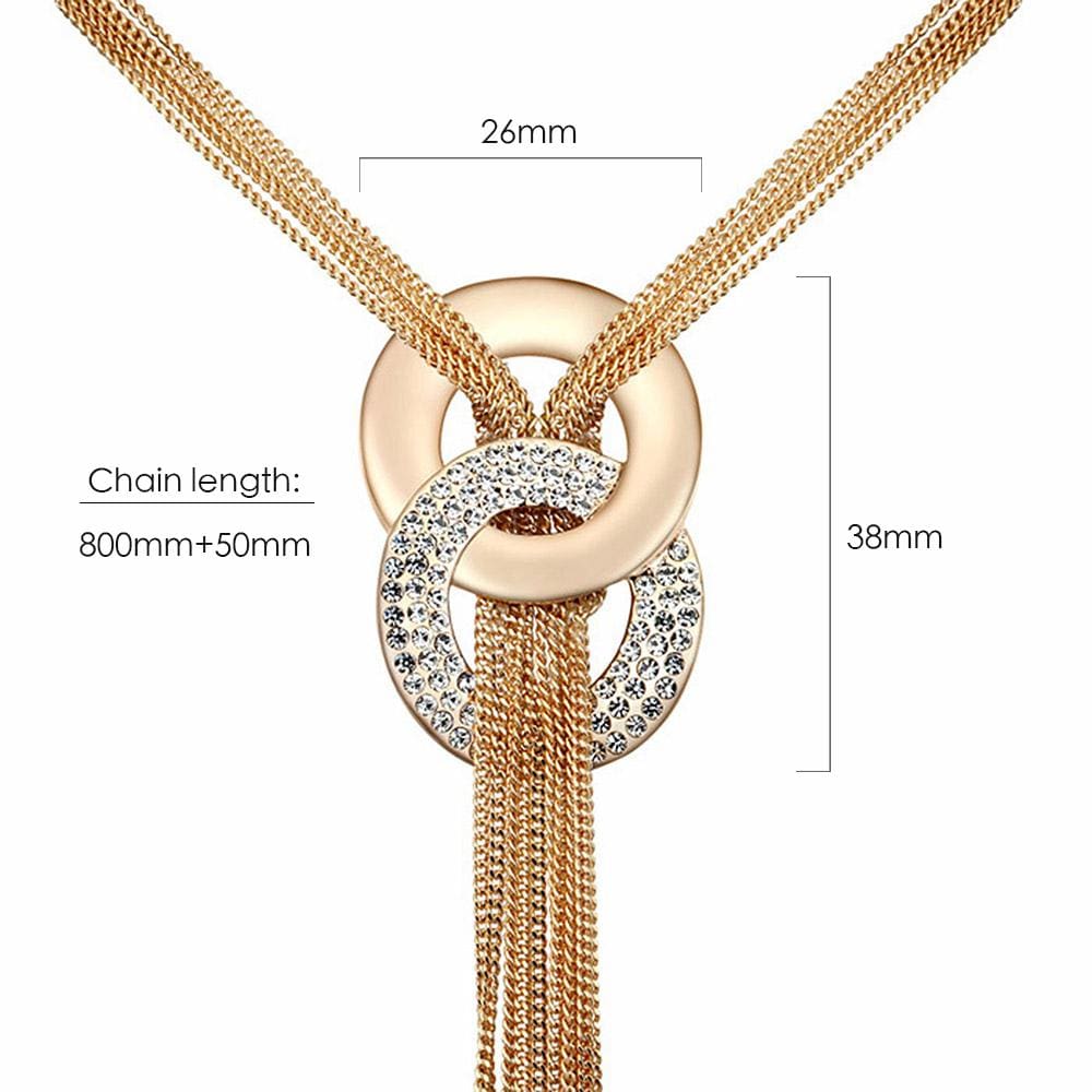 Horizons Long Necklace Embellished with Swarovski¬Æ crystals