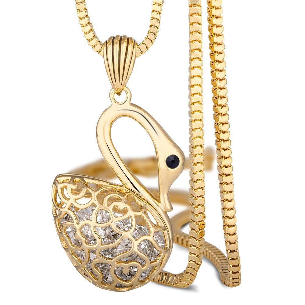 Swan Lake Long Necklace Embellished with Swarovski¬Æ crystals