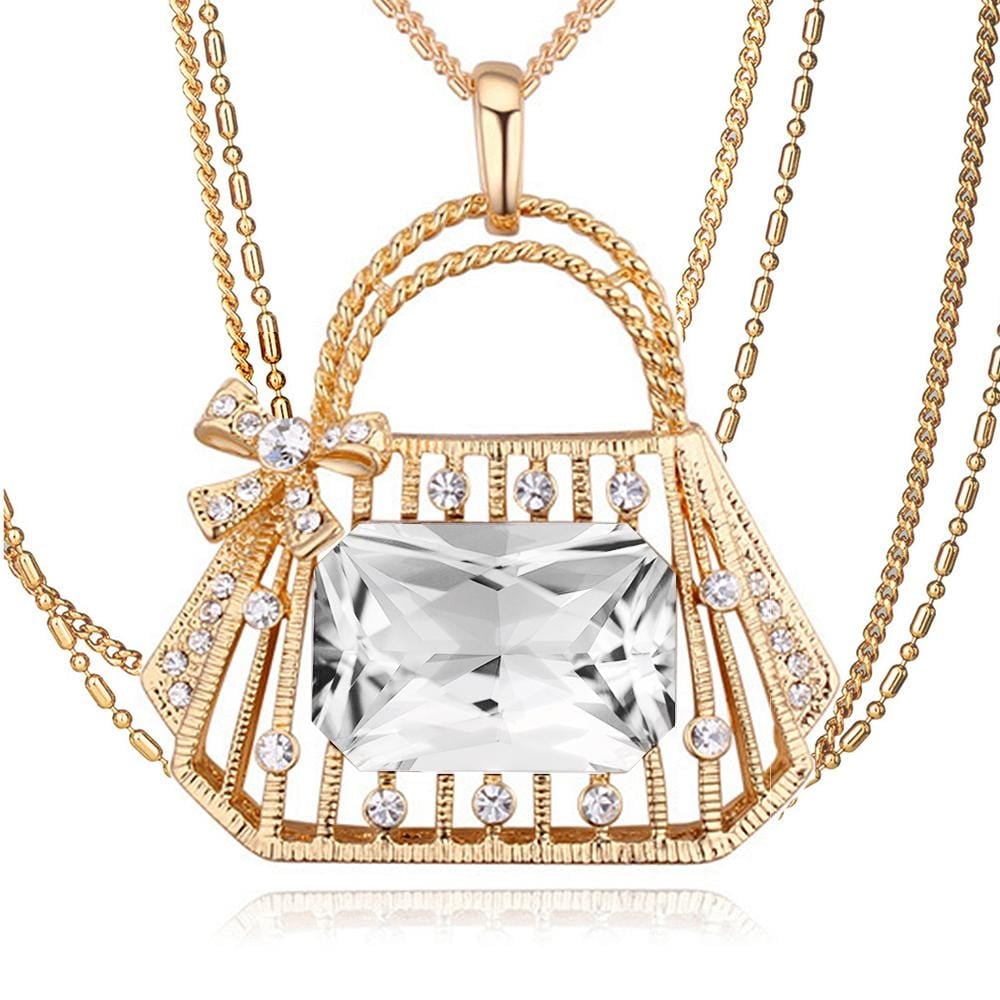 Pamela Handbag Long Necklace Embellished with Swarovski¬Æ crystals
