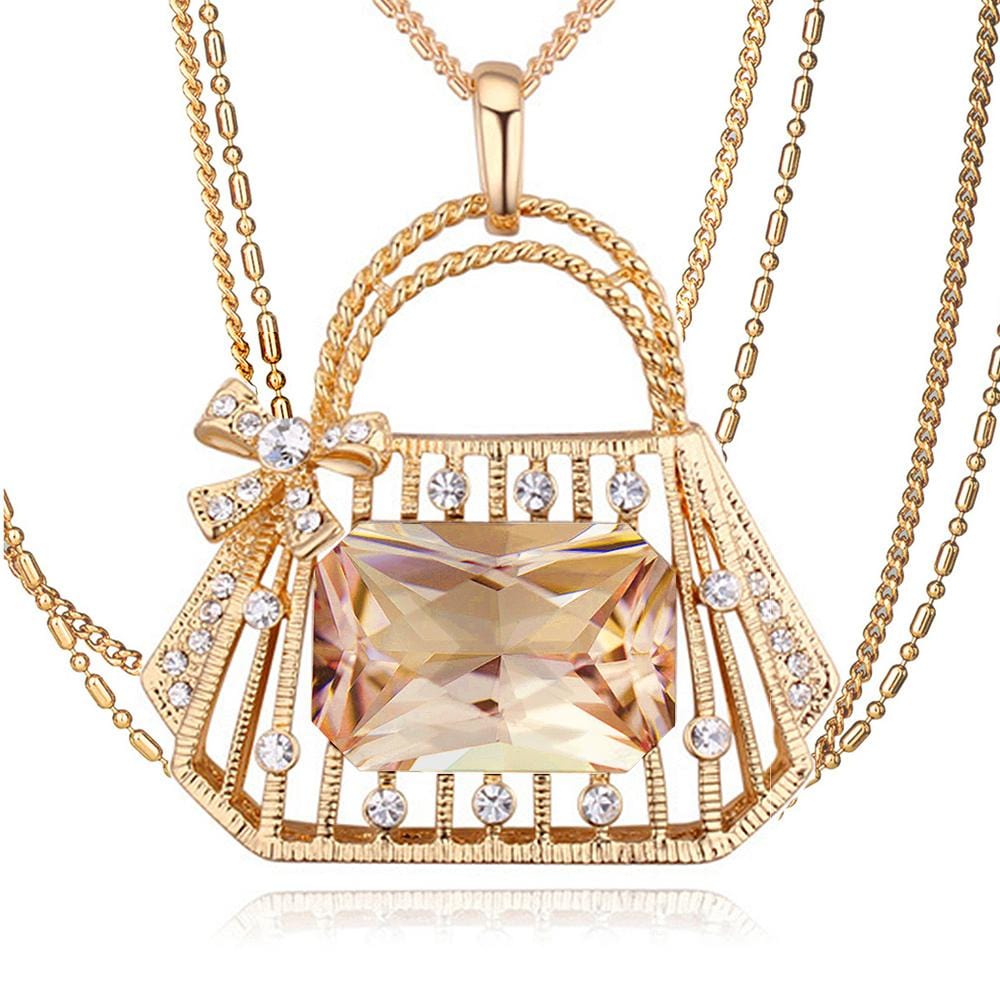 Pamela Handbag Long Necklace Embellished with Swarovski¬Æ crystals
