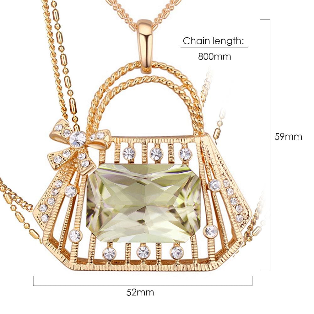 Pamela Handbag Long Necklace Embellished with Swarovski¬Æ crystals