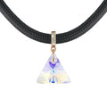 Trigon AB Necklace Embellished with Swarovski¬Æ crystals