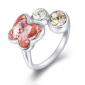 Spring Butterfly Ring Embellished With SWAROVSKI¬Æ Crystals