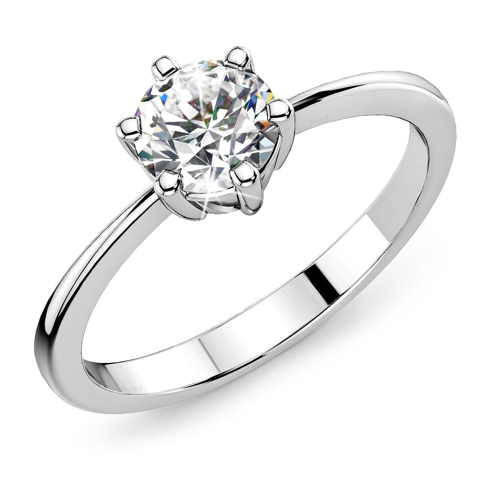 Solitaire Ring Crystal Embellished With SWAROVSKI¬Æ Crystals
