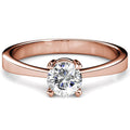 Solitaire Ring Embellished with  Swarovski® Crystals