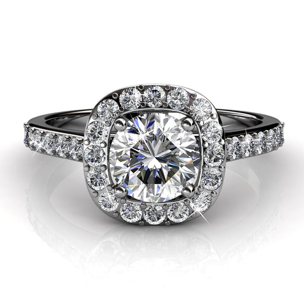 Engagement Ring Embellished With SWAROVSKI¬Æ Crystals
