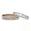 3pc Ring Set Embellished With SWAROVSKI¬Æ Crystals