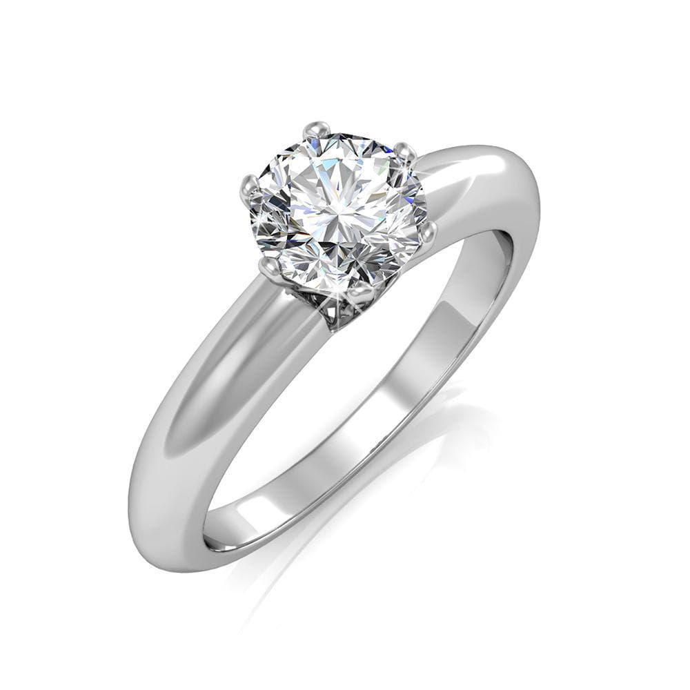 Jewel In The Palace Solitaire Ring Embellished With SWAROVSKI¬Æ Crystals