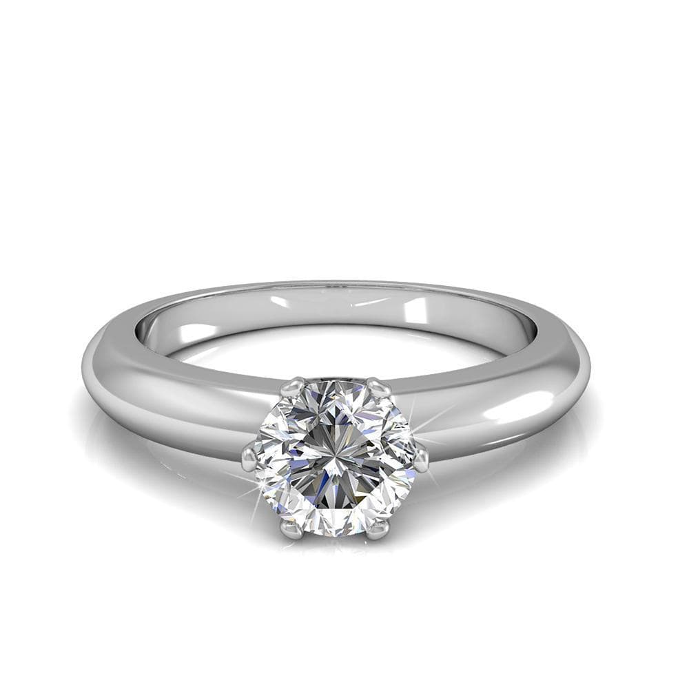 Jewel In The Palace Solitaire Ring Embellished With SWAROVSKI¬Æ Crystals