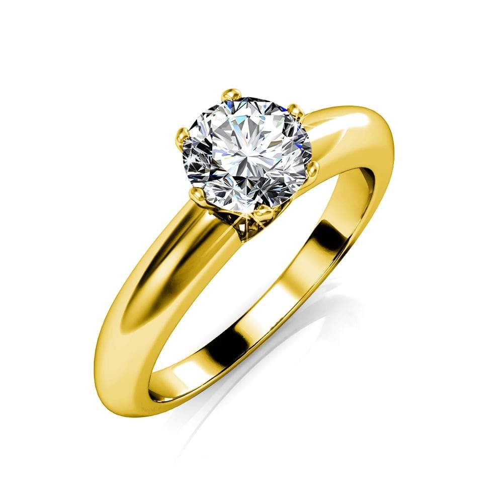 Jewel In The Palace Solitaire Ring Embellished with  Swarovski® Crystals