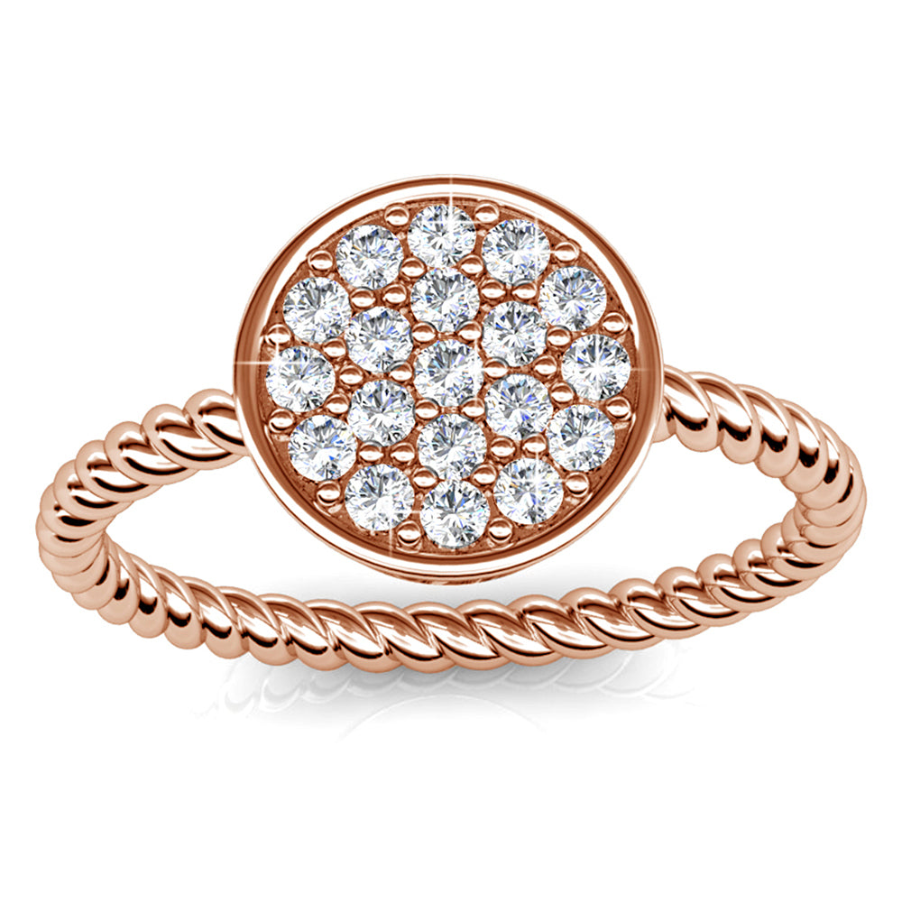 Polly Round Shaped Ring Embellished with  Swarovski® Crystals