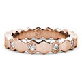 Hexy Hexagon Ring Embellished With SWAROVSKI¬Æ Crystals