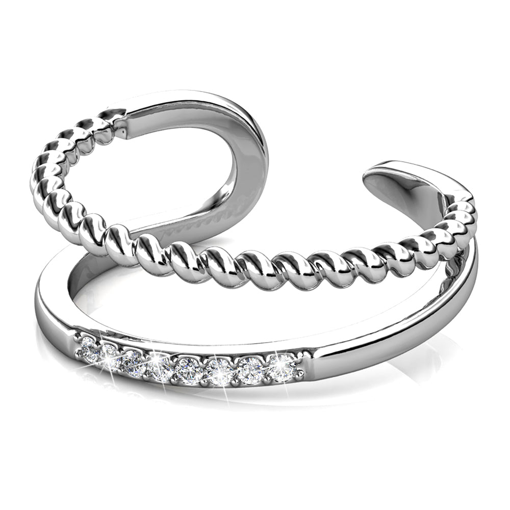 Jessica Ring Embellished with  Swarovski® Crystals