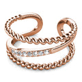Jennifer Ring Embellished with  Swarovski® Crystals