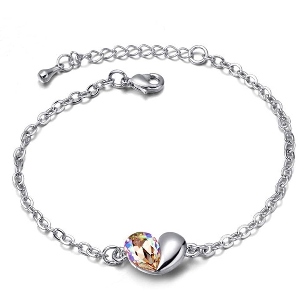 Heart 2 Heart Cosmic Gold Bracelet and Earrings Set Embellished with Swarovski crystals - Brilliant Co