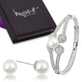 Boxed Pearl Set 3 - White Embellished with Swarovski crystals